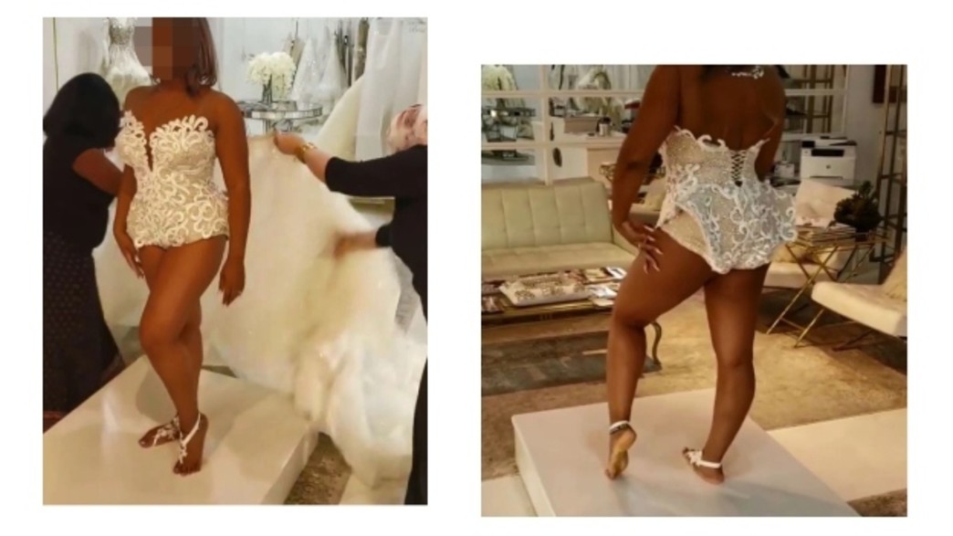 שמלת כלה נוצצת