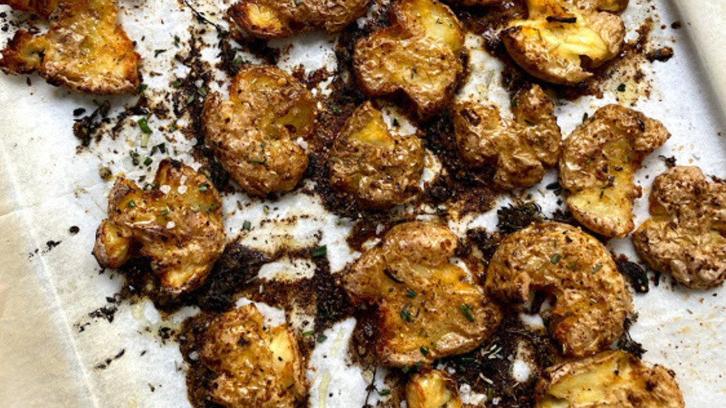 תפוחי אדמה מעוכים בטעם פלאפל