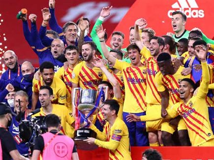 בפעם ה-31 בהיסטוריה. גביע המלך של ברצלונה (Getty) (צילום: ספורט 5)
