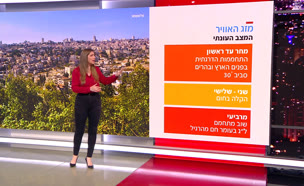 תחזית מזג האוויר - 22.04.2021 (צילום: חדשות)