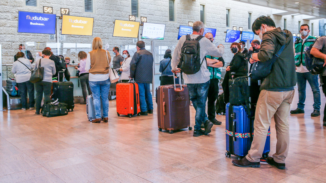 נתב"ג, נמל התעופה בן גוריון, קורונה, טיסות, טיסה (צילום: יוסי אלוני, פלאש/90 )