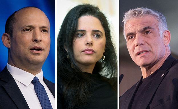 יאיר לפיד, איילת שקד, נפתלי בנט (צילום: פלאש 90) יאיר לפיד, איילת שקד, נפתלי בנט (צילום: פלאש 90)