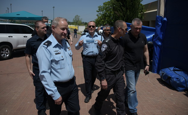 שוטרים בכירים מאוקראינה במירון (צילום: דוברות המשטרה)