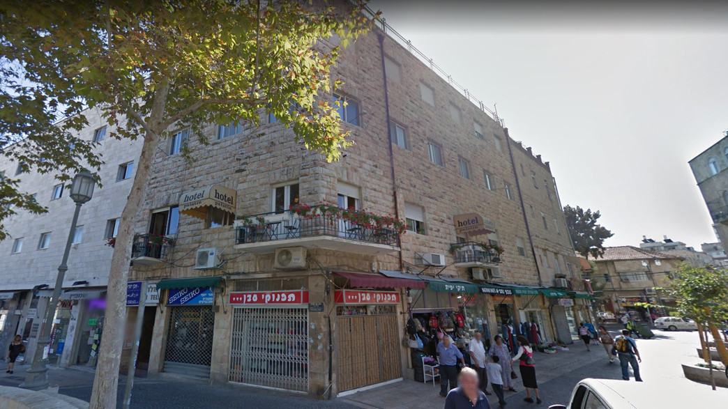 מלון פלטין בירושלים (צילום: google earth)