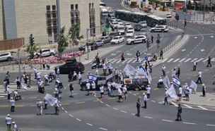 מחאת נכי צה"ל  (צילום: N12)