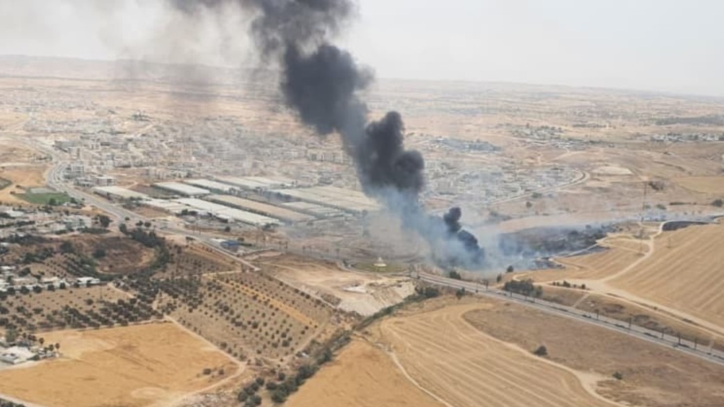 שריפה סמוך לכביש 6 שריפה סמוך לכביש 6