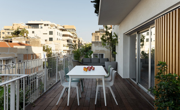 דירה בתל אביב, עיצוב סטודיו לאגום – מירב צ'רניחבסקי ורותם סידלר (צילום: גדעון לוין)