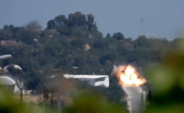 תיעוד טיל הנ"ט שנורה לעבר ג'יפ צה"לי