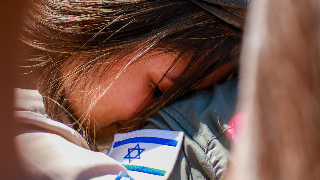 ישראל, דגל ישראל, חיילת ישראל, דגל ישראל, חיילת