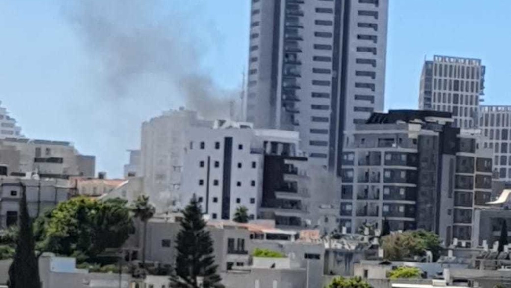 נפילת רקטה ברמת גן