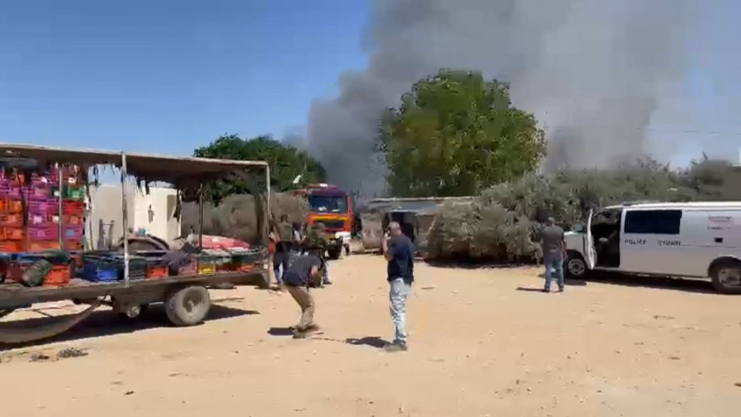 פגיעה ישירה של רקטה בעוטף עזה  פגיעה ישירה של רקטה בעוטף עזה