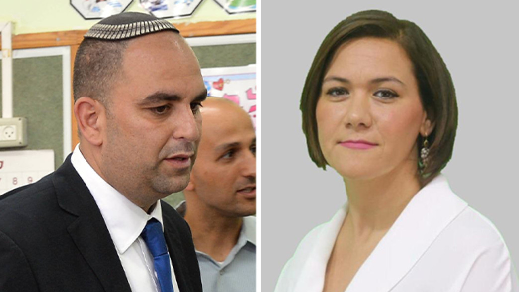 חברת מועצת עיריית לוד, פידא שחאדה, וראש עיריית לוד