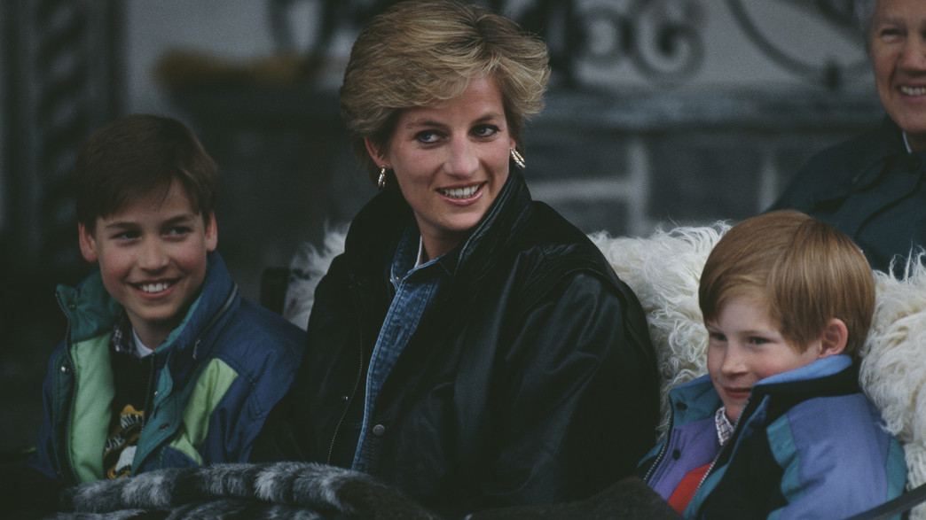 הנסיך הארי, הנסיכה דיאנה, הנסיך וויליאם (צילום: Jayne Fincher/Princess Diana Archive/Getty Images)