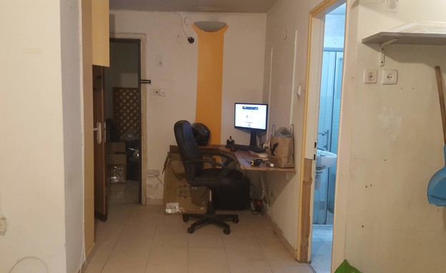 דירה בתל אביב, עיצוב רננה פרץ, לפני שיפוץ (צילום: רננה פרץ)