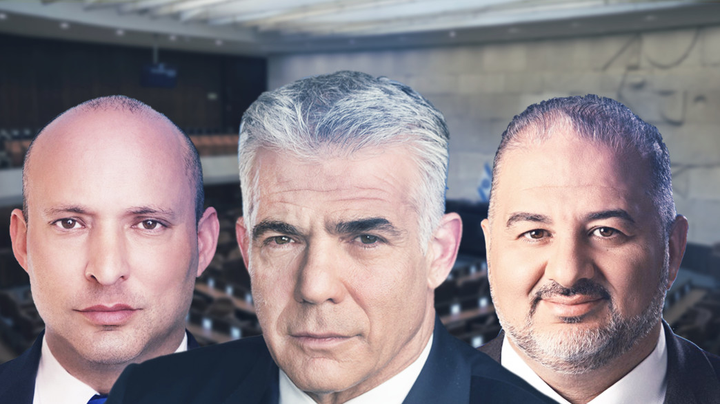 יאיר לפיד, נפתלי בנט, מנסור עבאס יאיר לפיד, נפתלי בנט, מנסור עבאס