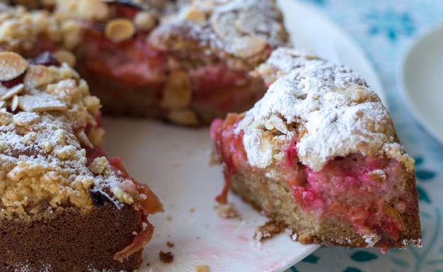 עוגת שזיפים בחושה עוגת שזיפים בחושה