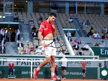 בדרך כלל, מתקשה על החימר. ג'וקוביץ' (getty) (צילום: ספורט 5)