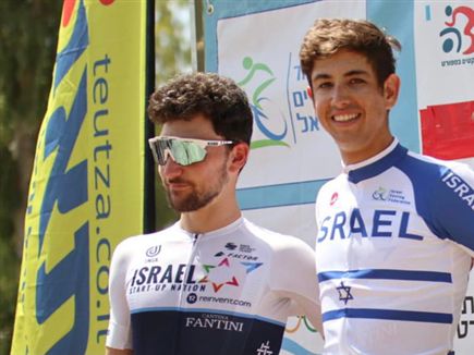 גולדשטיין (מימין) אלוף ישראל בנגד השעון (צילום: עופר עברי) (צילום: ספורט 5)