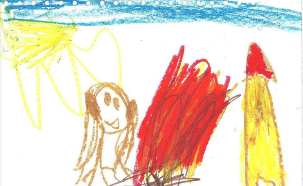 ציור ילדים קושי להפסיד: אפשרות 3 - הוצאת לחץ ואגרס (צילום: מיכל וימר, תרפיסטית בהבעה ויצירה)