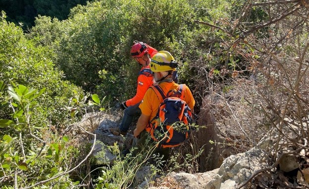 חילוץ של גבר שנחשב נעדר במשך שבוע (צילום: דוברות יחידת החילוץ גליל-כרמל)