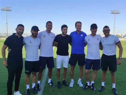 יוצאים לדרך חדשה. הצוות המקצועי של הפועל ב&quot;ש (הצילום באדיבות המועדון)