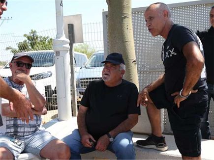 שלמה שרף בבית העלמין (אודי ציטיאט)