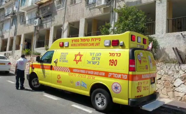 אישה נורתה למוות בחיפה (צילום: תיעוד מבצעי מד"א)