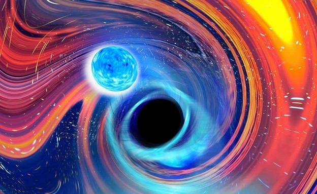 כוכב ניוטרונים נבלע על ידי חור שחור (צילום: AP)