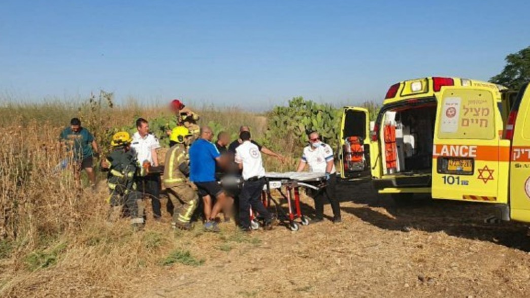 זירת התרסקות מצנח הרחיפה במבוא חורון