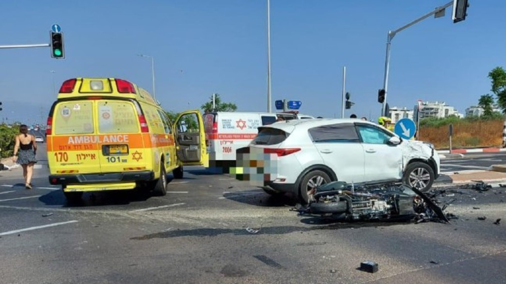זירת התאונה הקטלנית בראשון לציון