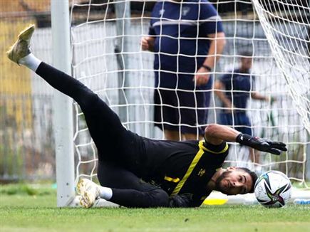 איתמר ניצן באימון (צילום: בית"ר ירושלים)