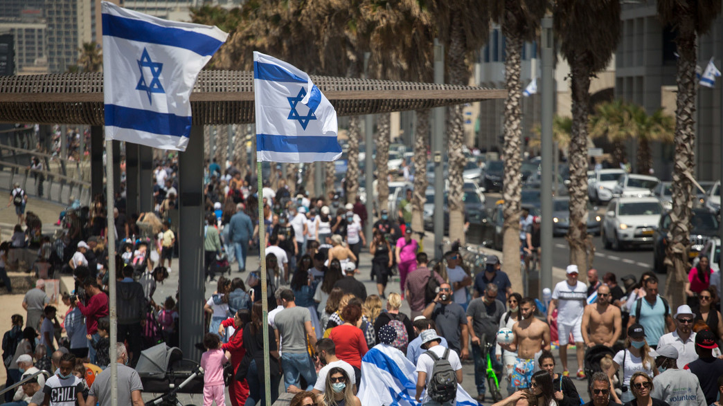 יום העצמאות 2021, הטיילת בתל אביב (צילום: מרים אלסטר, פלאש/90 )