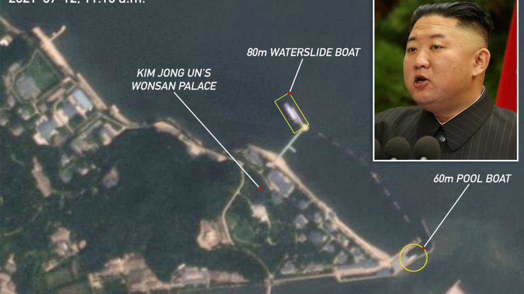 תצלום לוויין של ספינת התענוגות תצלום לוויין של ספינת התענוגות