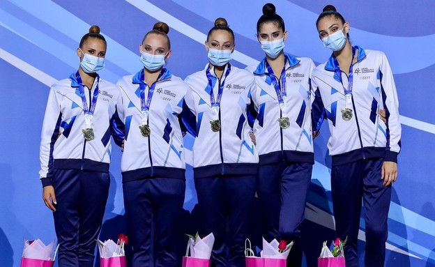 נבחרת ישראל בהתעמלות אמנותית זכתה במדליית זהב (צילום: איגוד ההתעמלות)
