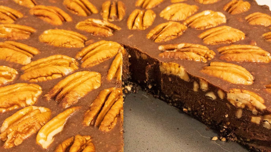 פאי שוקולד טחינה ופקאן