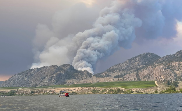 שריפות בקולומביה הבריטית בקנדה (צילום: reuters)