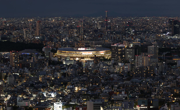 האצטדיון האולימפי בטוקיו בטקס הפתיחה (צילום: רויטרס)