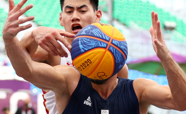 נבחרת סרביה מנצחת את סין בכדורסל 3X3 (צילום: ap)