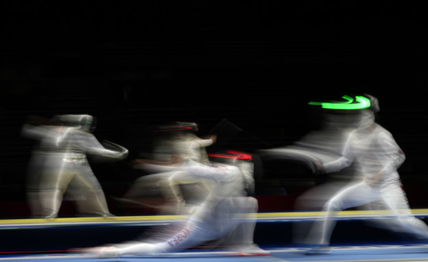 תחרות סייף באולימפיאדה (צילום: ap)