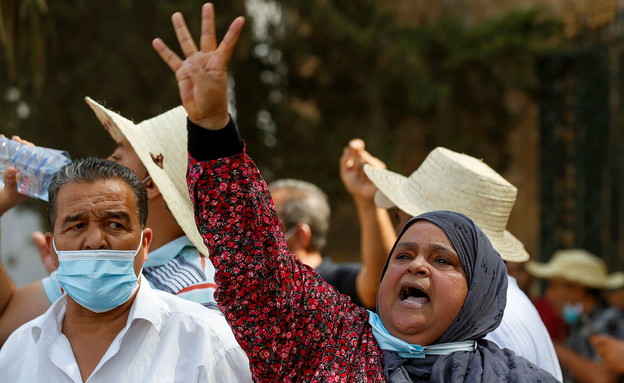משבר פוליטי בטוניס (צילום: reuters)