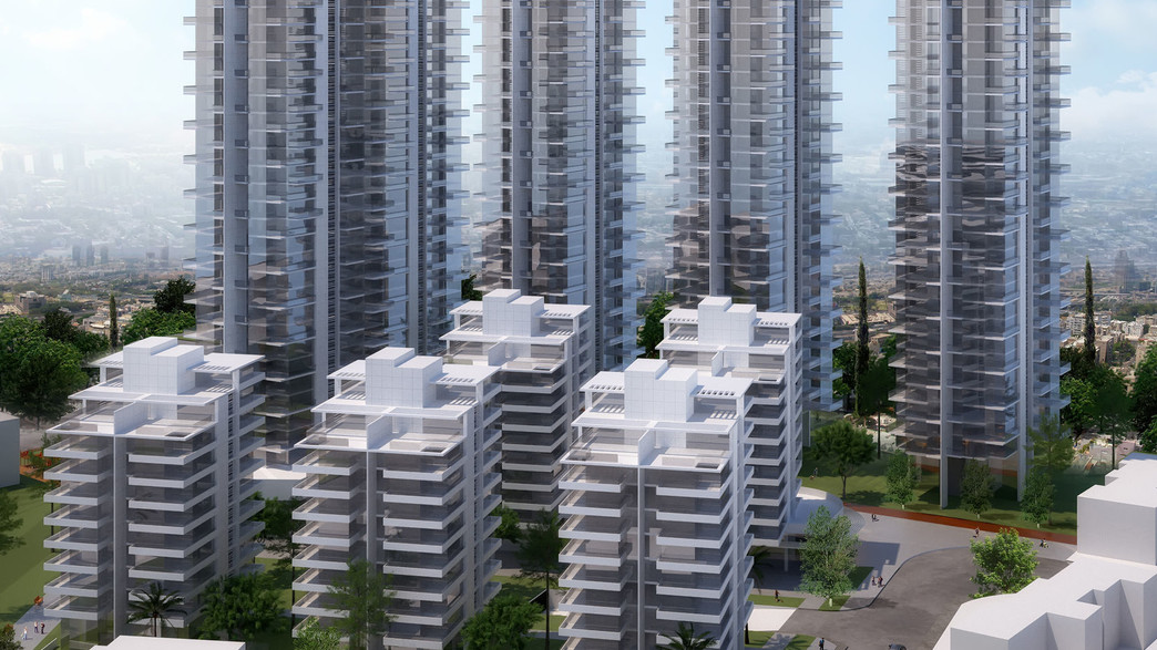 פרויקט ההתחדשות העירונית שיוקם בבת ים. הדמייה