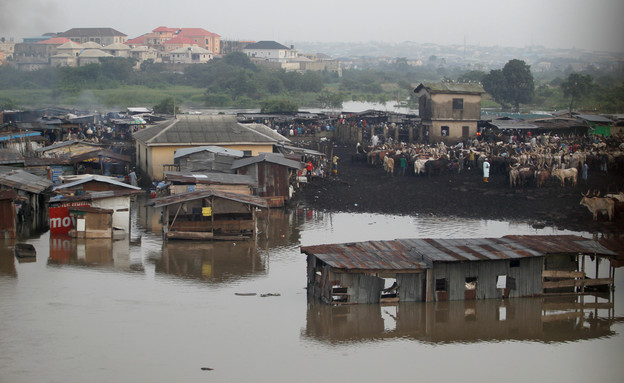 שיטפונות בלגוס, ניגריה (צילום: רויטרס)