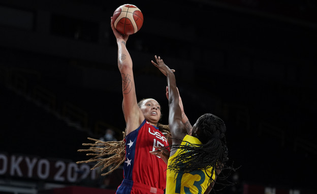 משחק רבע הגמר בכדורסל, ארה"ב נגד אוסטליה (צילום: AP)