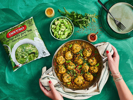 תבשיל קציצות עוף ושומר