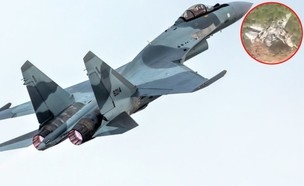 מטוס הקרב (צילום: Fasttailwind\Telegram, Shutterstock)