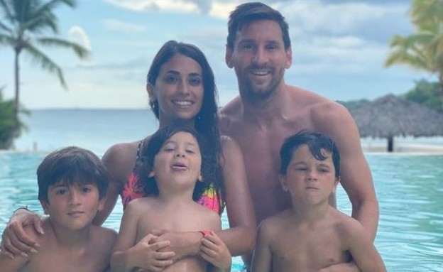 ליאו מסי ומשפחתו בחופשה במיאמי (צילום: instagram)