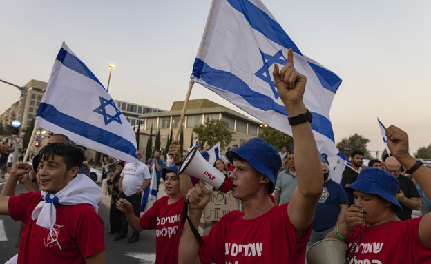 מחאת החקלאים נגד הרפורמה בענף החקלאות (צילום: ‏אוליבייה  פיטוסי, פלאש/90 )