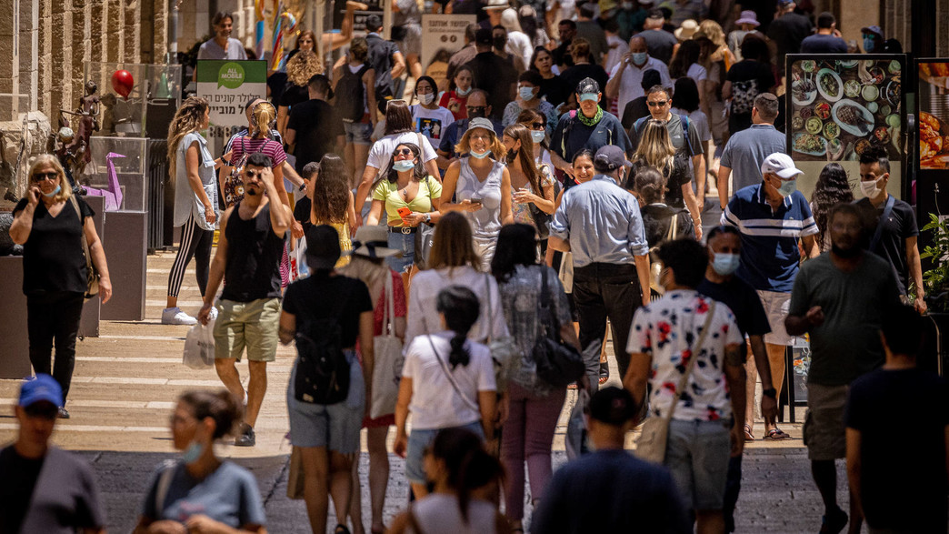 קורונה בירושלים, קורונה בישראל (צילום: יונתן סינדל, פלאש/90 )