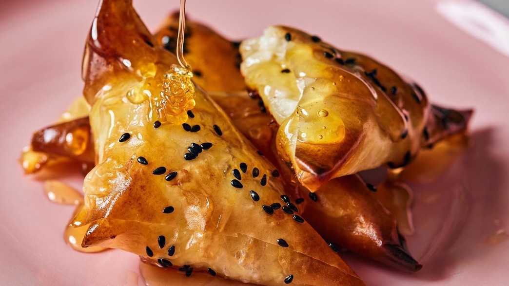 מעטפות פילו בגבינת פטה ודבש מעטפות פילו בגבינת פטה ודבש