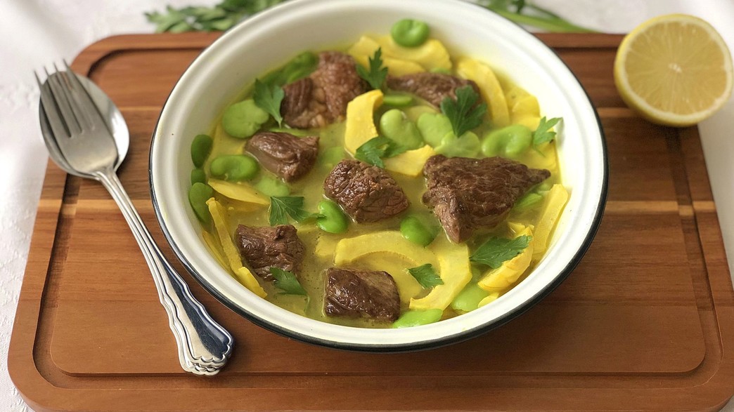 תבשיל בקר בפול וארטישוק 